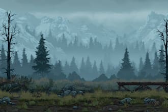 draw 2d environment and game background for you