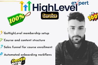 gohighlevel membership setup course sales funnel and automation gohighexpert