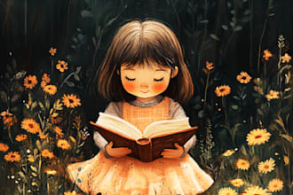 watercolor children book illustration
