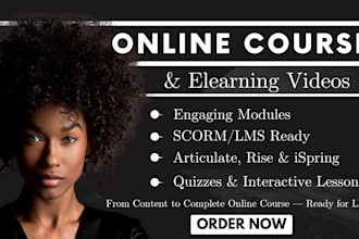 create online course content, elearning videos and scorm lms courses