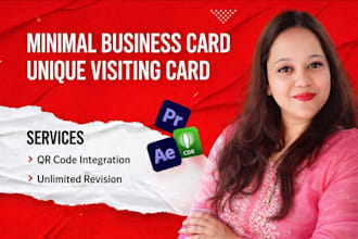 design visiting card and business card for you
