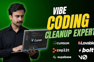 fix vibe coded websites or apps made on lovable, replit, google ai studio