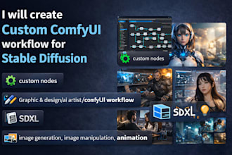 create custom comfyui workflow for stable diffusion image pipelines custom nodes