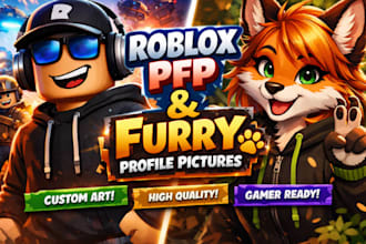 design roblox pfp roblox avatar roblox gfx furry pfp gaming profile picture