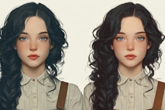design and illustrate realistic characters