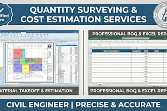 do material takeoff and construction cost estimation