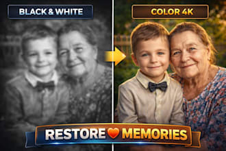 professionally restore, colorize and enhance your old photos