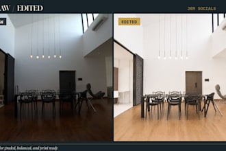 edit real estate photos, decluttering and enhancements