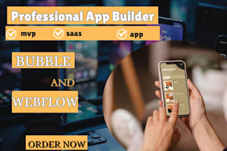 build a bubble app mvp saas app or webflow website