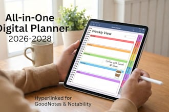 design a digital planner for you