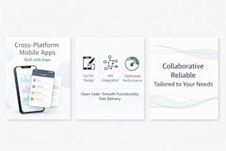 build fast react native expo mobile application