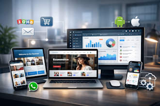 build a professional website ecommerce or crm with domain hosting and email