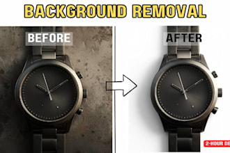 do professional background removal and image editing
