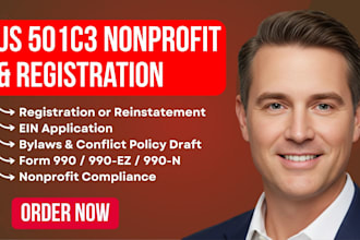 register your 501c3 nonprofit and file irs form 1023ez with ein and bylaws