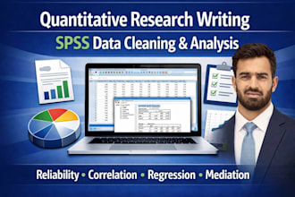 do quantitative research writing, spss, data cleaning and analysis