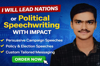 lead nations or political speechwriting with impact