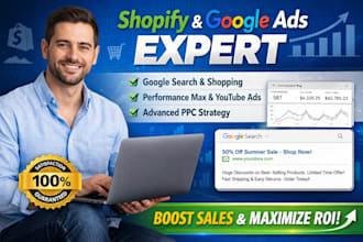 setup google ads optimize shopify ecommerce meta ads ppc campaign pixel expert