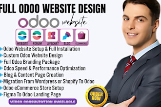 customize, design or setup odoo website, odoo ecommerce as your odoo developer
