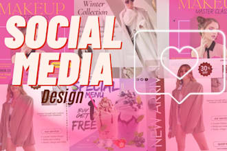 design modern socialmedia posts for instagram, facebook or linkedin
