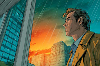 illustrate graphic novel comic book storyboard