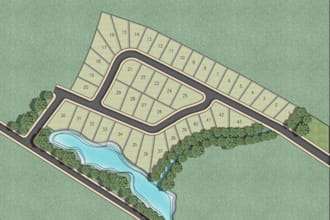 design and render professional 2d master plan and site plan