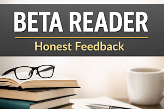 be your beta reader and give honest book feedback
