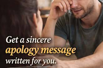 write honest apology message