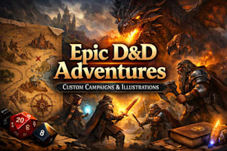 be your dungeon master dnd campaign adventures writing for epic roleplay story