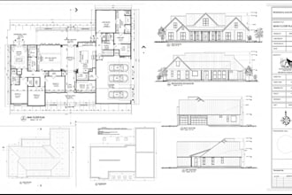 do professional architectural drawings 2d and 3d construction details