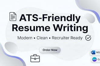 write and design an ats friendly professional resume