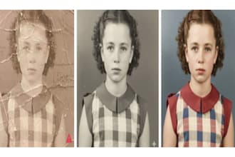 photo restoration and coloring using digital graphics and ai programs