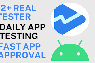 provide 12 real tester for android app
