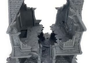 make 3d modular ruins terrain,3d fantasy terrain wargames and dioramas for print