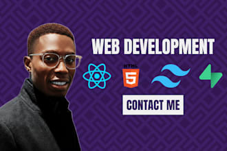 design and build a modern responsive website or front end