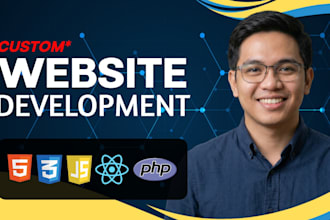 make build a custom website development full stack with cloud