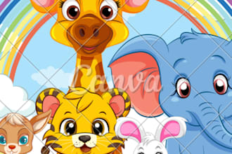 create a colouring book for children