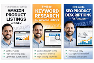 write SEO optimized product listings for ecommerce stores