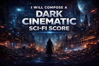 compose a dark cinematic sci fi score for your film or game