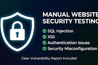 manually test your website for security vulnerabilities