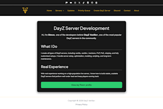 create a professional dayz server