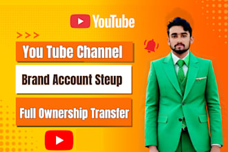 create and optimize youtube channel with logo,banner, intro,SEO and monetization