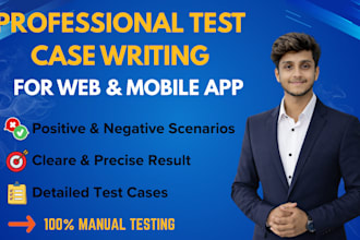 do professional test case writing for software testing