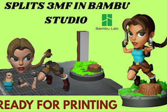 add color, split, slice 3d model convert stl to 3mf ams convert 2d to 3d
