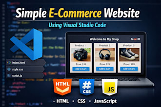 make a simple website by using visual studio code
