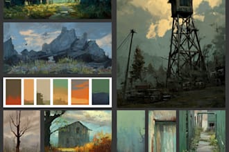 draw environment concept art