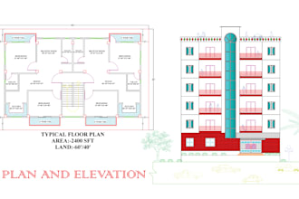 draw 2d autocad floor plan, house plan and layout