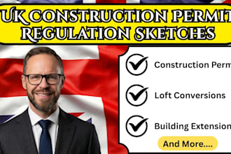 detailed uk construction permit regulation sketches into uk compliant building