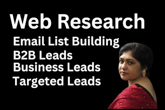 do web research and build email contact list