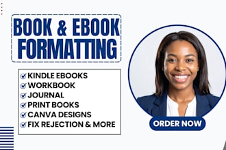 do book formatting, canva ebook design, self help journal interior print layout