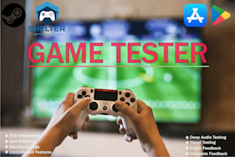 be your dream beta tester, creative game concept specialist